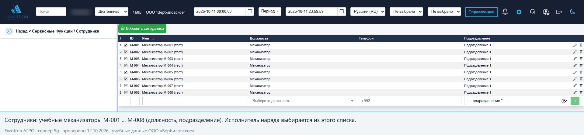 Сотрудники
